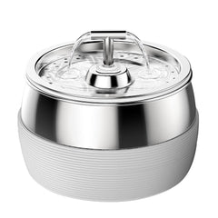 Stainless Steel Smart Pet Water Dispenser with Automatic Circulation and Filtration, Large Capacity Feeder for Cats and Dogs