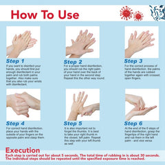 Hand Sanitizer Gel Bacteriostatic Gel Disinfection Sterilization Liquid Hand Soap Portable No-wash 50ML