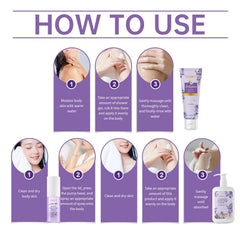 Lavender Body Soothing Fragrance Set Gentle Moisturizing Skin Hydrating Skin Care Set