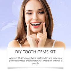 Dental Beauty Set Diy Fashion Dental Decoration Drill Personality Sparkle Light Up Smile Style