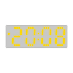 Simple Style LED Electronic Alarm Clock Battery and Plug-in Dual-use Timepiece Yida Time