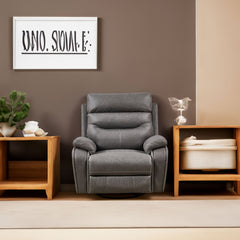 Liyasi Dual OKIN Motor Rocking and 240 Degree Swivel Single Sofa Seat recliner Chair Infinite Position Head rest