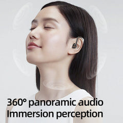 GT-R Bluetooth Earphones Hanging Ear Bone Conduction Wireless Bluetooth Earphones Long Range Office Business Digital Display Screen