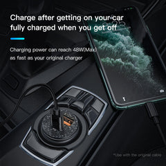 KUULAA Quick Charge 4.0 48W QC PD 3.0 Car Charger for Samsung S10 9 Fast Car Charging for Xiaomi iPhone Mobile Phone USB Charger