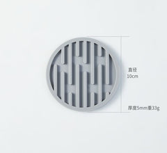 Hot selling silicone cup pad, circular and thickened 10CM drainage pad, heat insulation and anti slip tea cup pad
