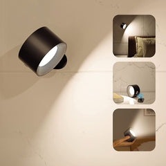 USB charging wall light LED bedside reading light charging portable touch adjustment night light magnetic suction cabinet light