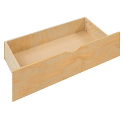Full Size House Platform Bed with Two Drawers,Headboard and Footboard Roof Design Natural