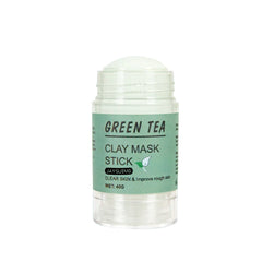 Green Tea Clay Mask Stick, Cleans Tightens Pores Lightens Spots And Removes Blackheads Mud Film Stick