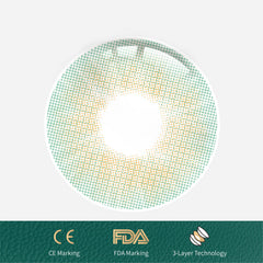1PCS FDA Certificate Eyes Beautiful Pupil Colorful Girl Cosplay Contact Lenses Green
