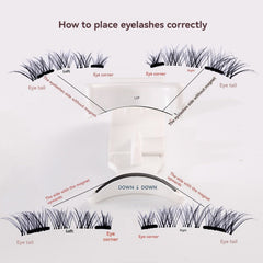 Five magnetic adhesive free magnetic eyelash clamp set for European and American thick magnetic eyelashes