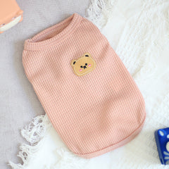 Thin Sleeveless Vest Small Dog Teddy Pomeranian Bears Pet Cat Dog Clothes
