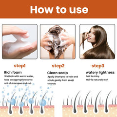 Anti-Fall Shampoo Moisturizes Soft Anti-Fall Hair Growth Deep Clean Anti-Itch Foam Shampoo