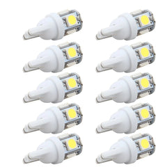 10PCS Led Car DC 12v Lampada Light T10 5050 Super White 194 168 w5w T10 Led Parking Bulb Auto Wedge Clearance Lamp