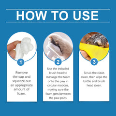 Pet Paw Cleaner Deep Wash Feet For Dogs And Cats Soles And Pads Care Foam