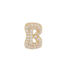 Fashion English 26 letter single pendant gold DIY bracelet necklace accessories