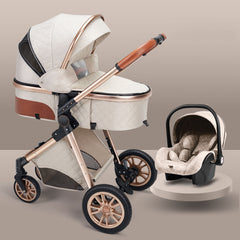 High landscape baby stroller that can sit or lie down lightweight folding two-way shock-absorbing newborn baby stroller