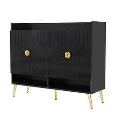 U-Can shoe cabinet with door, 11 layers with adjustable shelves, modern wooden shoe cabinet (PVC surface)