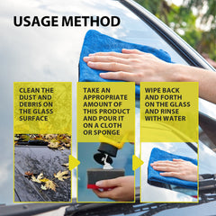 Oil Film Cleaning Emulsion, Car Windshield Window Stain Cleaning Anti-Rain And Fog Cleaning Agent