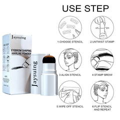 Jaysuing Eyebrow Printing Set Eyebrow Powder Hairline Retouching Eyebrow Shape Portable Hairline Eyebrow Repair Shadow Powder