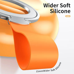 Magnetic Cell Phone Ring Holder for MagSafe Magnet Stand with Strap for IPhone 13 14 15 Samsung Mac Safe Removable Grip Bracket