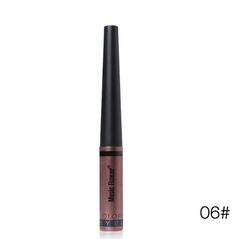 Music Flower Brand 6 Color Shimmer Liquid Eyeliner Pen Brightening Eyes Makeup Eye Liner Pencil Waterproof Quick Drying Eyelid