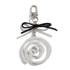 Original Design Spiral Pendant Keychain Versatile Alloy Korean Velvet Pendant