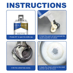 Metal Repair Glue, Crack Filling And Leak Plugging Quick Dry Crack High Temperature Welding Metal Repair Agent