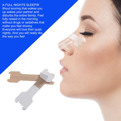 Relieves Nasal Obstruction Nasal Dilation Discomfort Relieves Sleep Disorders Snoring Nose Ventilation Patch