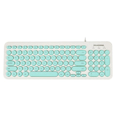D520 Silent Wired Esports Keyboard USB Ultra Thin 104 Key Business Office Retro Punk Computer Gaming Keyboard