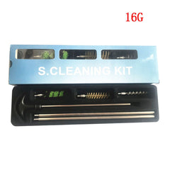 6Pcs/Set Tactical 12 GA 16 GA 20 GA 410 GA Gauge Hunting Gun Cleaning Set Rod Brush Rifle Pistol Tube Barrel Cleaning Kit Tool