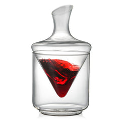1000ml with Ice Bucket Decanter Lead-Free Crystal Glass Whiskey Vodka Brandy Bottle Bar Festival Hip Flask Wine Set