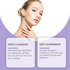 Lavender Shampoo & Shower Set Gently Cleans And Moisturizes Body, Skin And Scalp