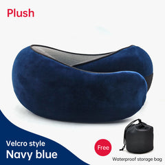 Memory Foam Neck Travel Pillow: Soft, 360° Head Support, for Home, Plane & Car