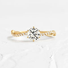 925 Sterling Silver Inlaid Zircon Ring