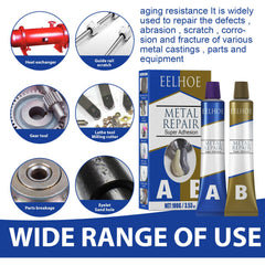 AbCasting Adhesive High Temperature Resistant Welding Adhesive For Metal Castings Crack Repair Agent Leak-Blocking Waterproof Electric Welding