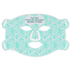 Skin rejuvenating facial mask LED household silicone beauty mask eight color photon spectrum silicone large row lamp