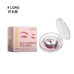 Self-Adhesive Eyelashes, Lazy People Glue-Free Free Unloading Self-Adhesive Thick Thin Long Natural Eyelashes
