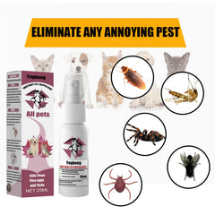 Pet Repellent, Flea Removal For Cats And Dogs External Tick And Tick Anti-Itch Spray For Cats And Dogs