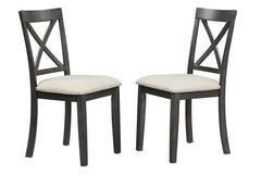 Orisfur 5 Pieces Dining Table and Chairs Set for 4 Persons Kitchen Room Solid Wood Table with 4 Chairs
