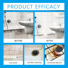 JUE FISH MultiSurface Cleaning Tablets, Kitchen Heavy Oil And Dirt Cleaning Stain Cleaner Effervescent Tablet