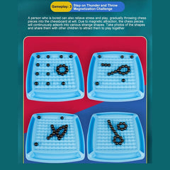 Magnetic Battle Chess Portable Magnetic Effect Chess Set Improve Creativity Logic Thinking Party Supplies for Family Reunions