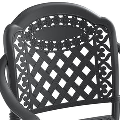 (Cushions In Random Colors)5-Piece Set Of Cast Aluminum Patio Furniture With Cushions