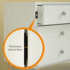 Punch Free Ultra-Thin Invisible Door Suction Sliding Door Wardrobe Door Magnetic Double Magnet Sliding Door Cabinet Strong Magnetic Absorption