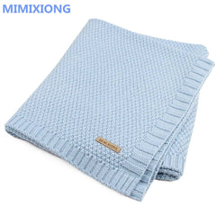 Baby Blanket Knitted Newborn Swaddle Wrap Blankets Super Soft Toddler Infant Bedding Quilt