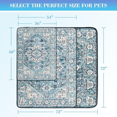 Scandinavian Minimalist Carpet Pet Mat, Stain-Resistant and Easy to Clean Sofa Coffee Table Mat, Urine-Proof Cat and Dog Pad