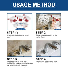 Mold Remover Spray, Ceiling Bathroom Tile Wall Multi-Effect Cleaning Decontamination And Mildew Removal Spray