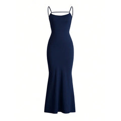 Sexy backless design dress long skirt