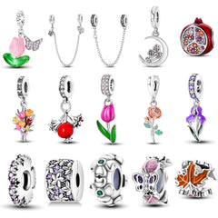 Flower Beaded Pendant Jewelry Accessories Beaded Bracelet Necklace