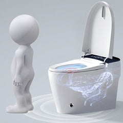 ST-GP-01 Smart Toilet with Heating, Portable Toilet with Automatic Opening and Closing, 1.28GPF Water Tank Free Toilet, White