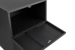 Office furniture Copier Cabinet black 2 door steel copier stand mobile pedestal file Printer Stand
